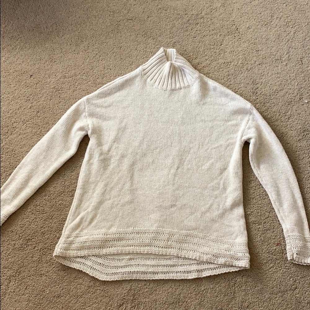 Cream color cowl neck sweater